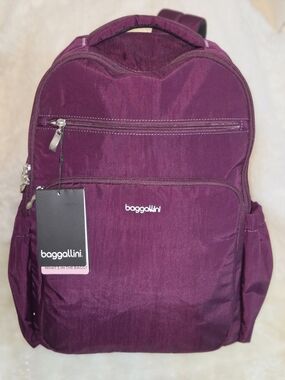 Baggallini Essential Plum Laptop Backpack